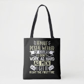 Mail Lady Carrier Vrouw Postal Worker Tote Bag (Voorkant)