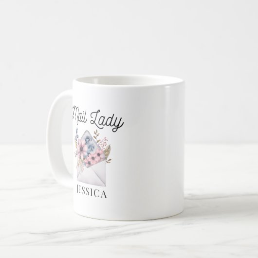 Mail Lady Postal Carrier Post Office Worker Mok (Voorkant links)