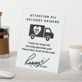 Mail Levering Kersttraktatie voetstuk teken Reclamebord Met Voetstuk (Insitu)