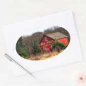 Mail Pouch Barn Ovale Sticker (Envelop)