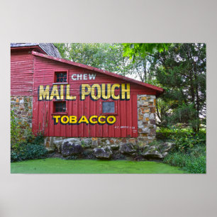 Mail Pouch Tobacco Schuur, Red Oak II, Missouri Poster