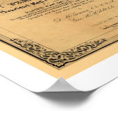 Mail Route Railroad Map 1859 Poster (Hoek)