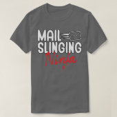 Mail slingerende ninja t-shirt (Design voorkant)