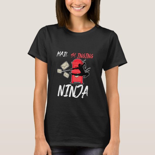 Mail Slinging Ninja T-shirt (Voorkant)
