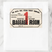 Mail Steam Packet Co. Rechthoekige Sticker (Tas)