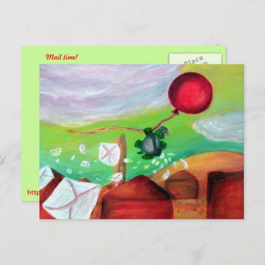 Mail Time! Briefkaart (Voorkant / Achterkant)