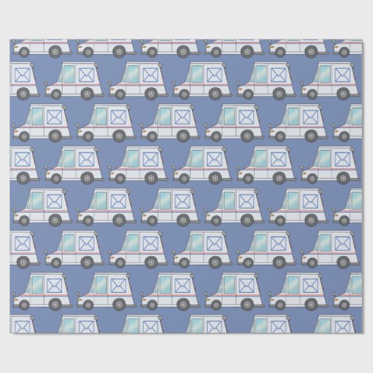  Mail Truck Cadeaupapier (Vlak)