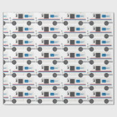Mail Truck Cadeaupapier (Vlak)