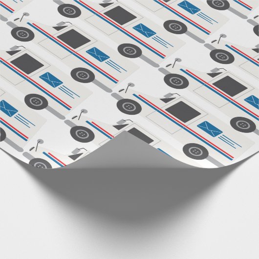 Mail Truck Cadeaupapier (Hoek)