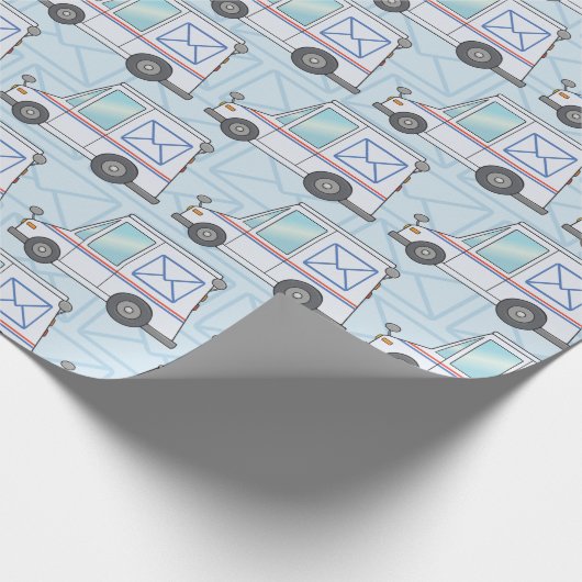 Mail Truck Cadeaupapier (Hoek)