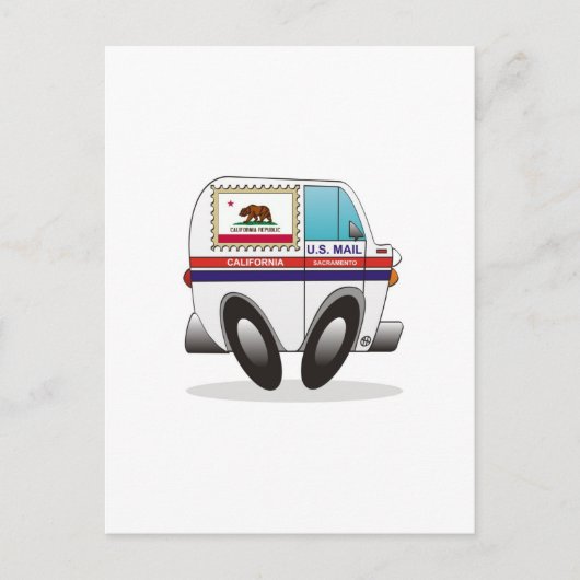 Mail Truck CALIFORNIË Briefkaart (Voorkant)