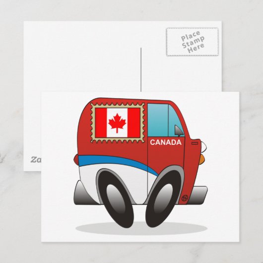 Mail Truck Canada Briefkaart (Voorkant / Achterkant)