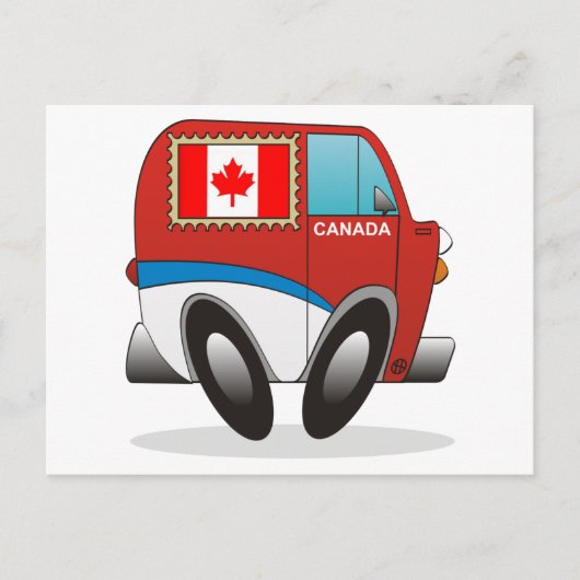 Mail Truck Canada Briefkaart (Voorkant)