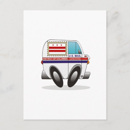 Mail Truck DISTRICT OF COLUMBIA Briefkaart (Voorkant)