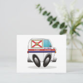 Mail Truck FLORIDA Briefkaart (Staand voorkant)