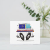 Mail Truck INDIANA Briefkaart (Staand voorkant)