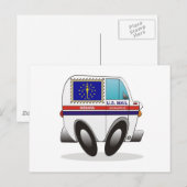 Mail Truck INDIANA Briefkaart (Voorkant / Achterkant)