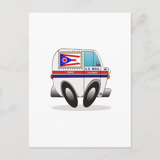 Mail Truck OHIO Briefkaart (Voorkant)