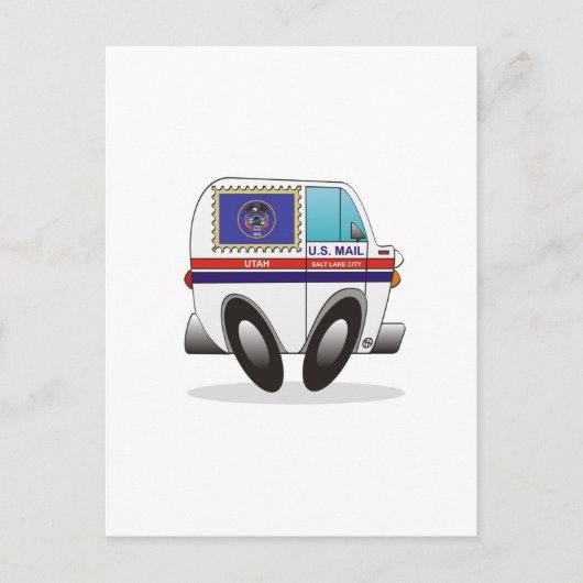 Mail Truck UTAH Briefkaart (Voorkant)