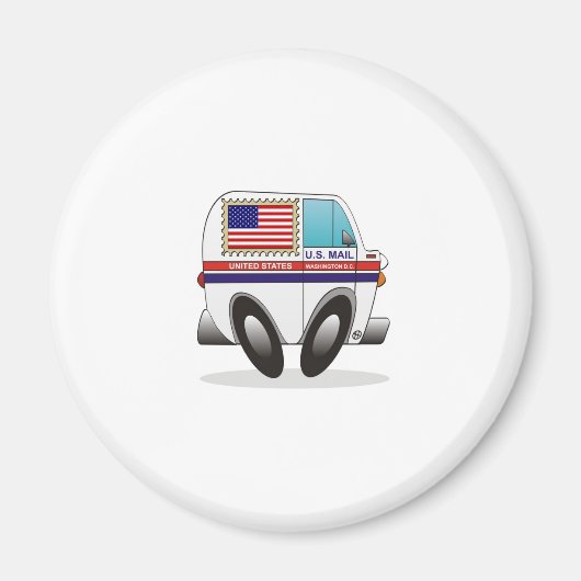 Mail Truck VERENIGDE STATEN Magneet (Voorkant)