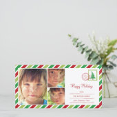  Mail Vakantie Fotokaart Feestdagenkaart (Staand voorkant)