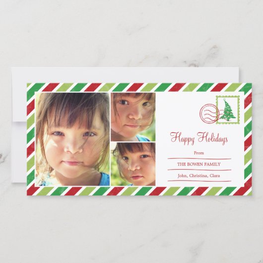  Mail Vakantie Fotokaart Feestdagenkaart (Voorkant)