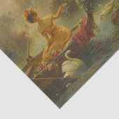 Mail van over de vijver van Hans Zatzka Tissuepapier (Detail)