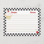 Mailable Cherry Cupcake Recipe Kaarten (Voorkant)