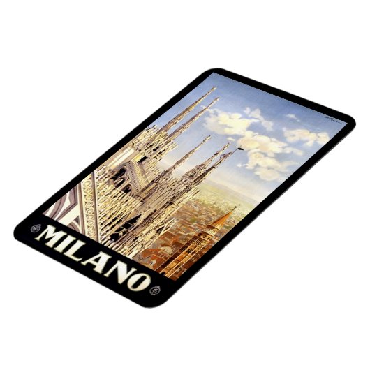 Mailand Vintage Reise Magneet (Linkerzijde)