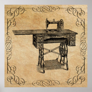 MAILBESTELLINGSMACHINE VOOR ZEEPEN 1907 POSTER