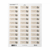 Mailbox Art Skinny White Address Label (Full Sheet)
