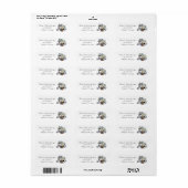 Mailbox Art Skinny Witte Adreslabel Etiket (Full Sheet)