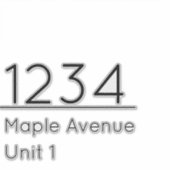 Mailbox Decal Witte Zwarte Huis Nummer Straat Unit Sticker (Voorkant)
