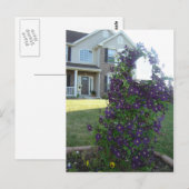 Mailbox en Clematis Briefkaart (Voorkant / Achterkant)