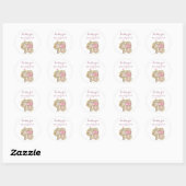 Mailbox Hearts Schattigee Valentijnsdag Envelope S Ronde Sticker (Vel)