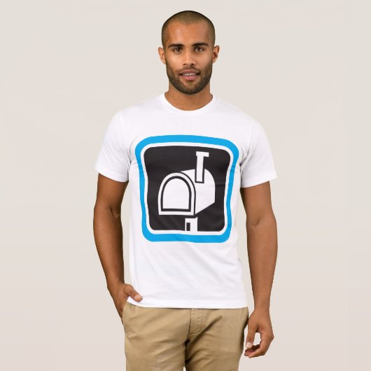 Mailbox Icon Mens T-Shirt (Voorkant volledig)