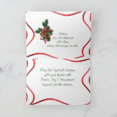 Mailbox in de sneeuw met Pine & Bells- aanpassen Feestdagen Kaart (Binnen)