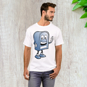 Mailbox mascotte Happy Blue Postal karakter T-shirt