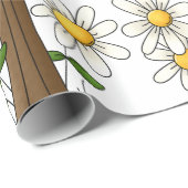 Mailbox met madeliefjes en Heart Flag Country Gard Cadeaupapier (Rol Hoek)