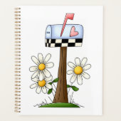 Mailbox met madeliefjes en Heart Flag Country Gard Planner (Voorkant)