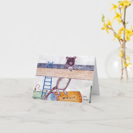 Mailbox Molly Note Kaart 3 (Gele Bloem)