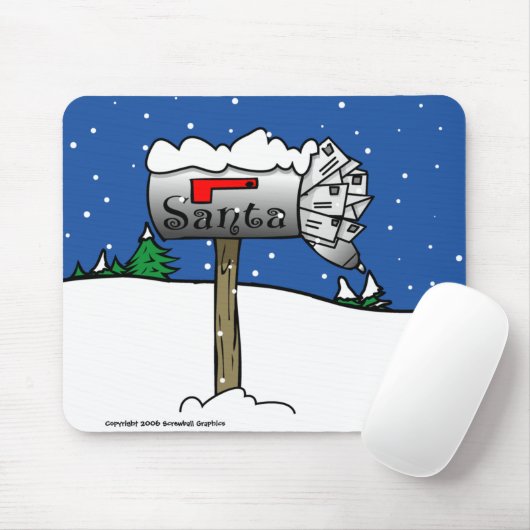 Mailbox Mousepad van Santa Muismat (Met muis)