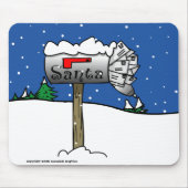 Mailbox Mousepad van Santa Muismat (Voorkant)