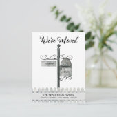 Mailbox New Home Moving Announge Briefkaart (Staand voorkant)