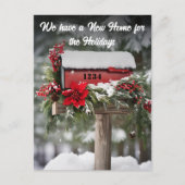 Mailbox Nieuw Home Vakantie Verhuisaankondiging Briefkaart (Voorkant)