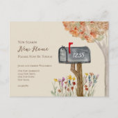 Mailbox Nieuw Seizoen Nieuw Home Adreswijziging Briefkaart (Voorkant)