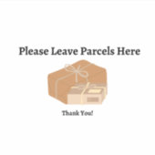 Mailbox Parcel Sticker WITTE ACHTERGROND (Voorkant)