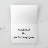 "Mailbox Penguin" Kerst Kaart (Binnen)