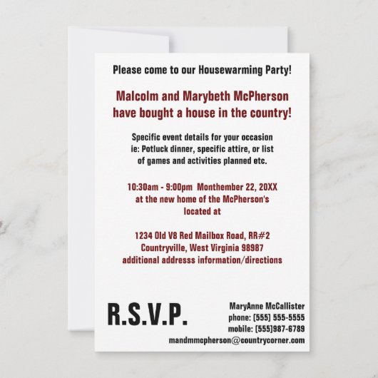 Mailbox Plattelandsroute Kaart (Achterkant)