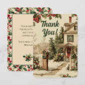 Mailbox Postbezorger Bedankkaart (Voorkant / Achterkant)